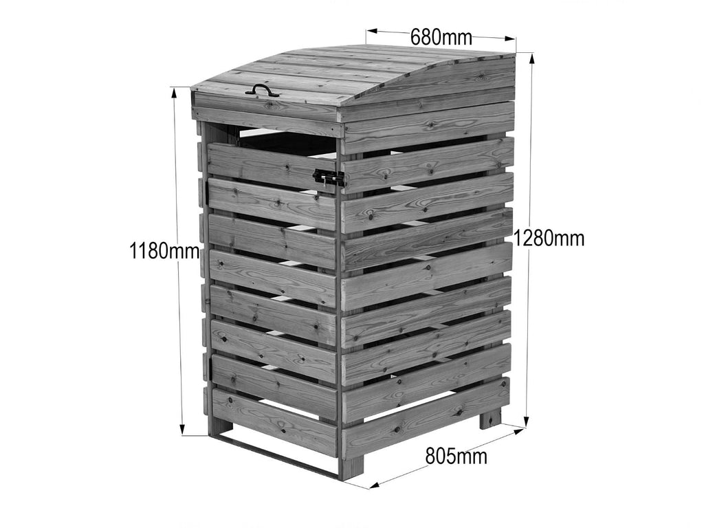 BinBreeze Wheelie Bin Storage Unit | Wooden Bin Store &amp; Hideaway | 1&ndash;4 Bins