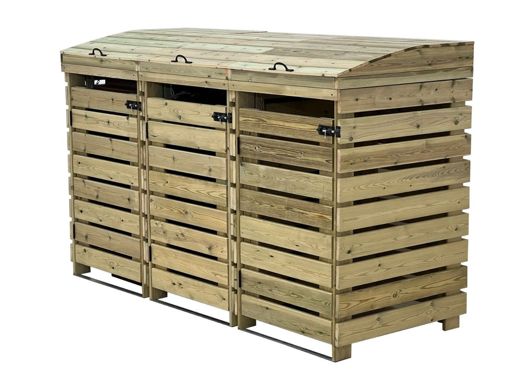BinBreeze Wheelie Bin Storage Unit | Wooden Bin Store &amp; Hideaway | 1&ndash;4 Bins