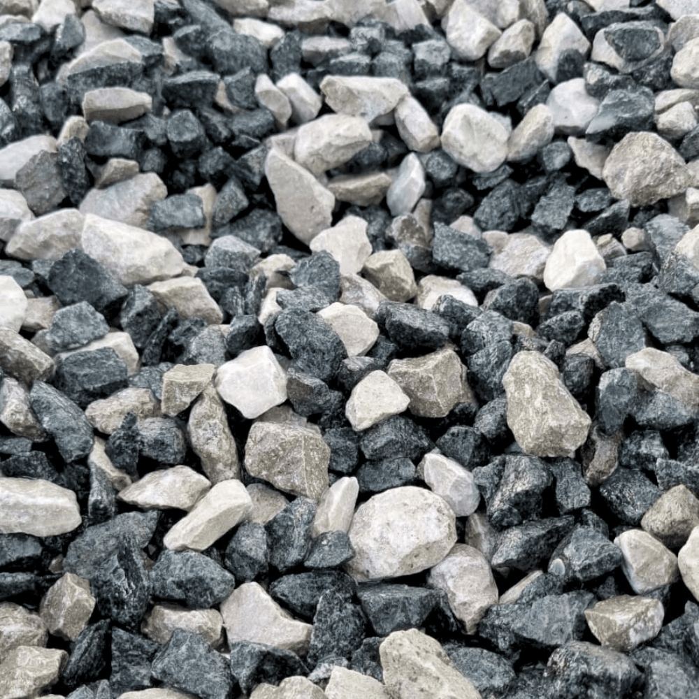Black & White Limestone Gravel | 20mm Decorative Gravel Chippings