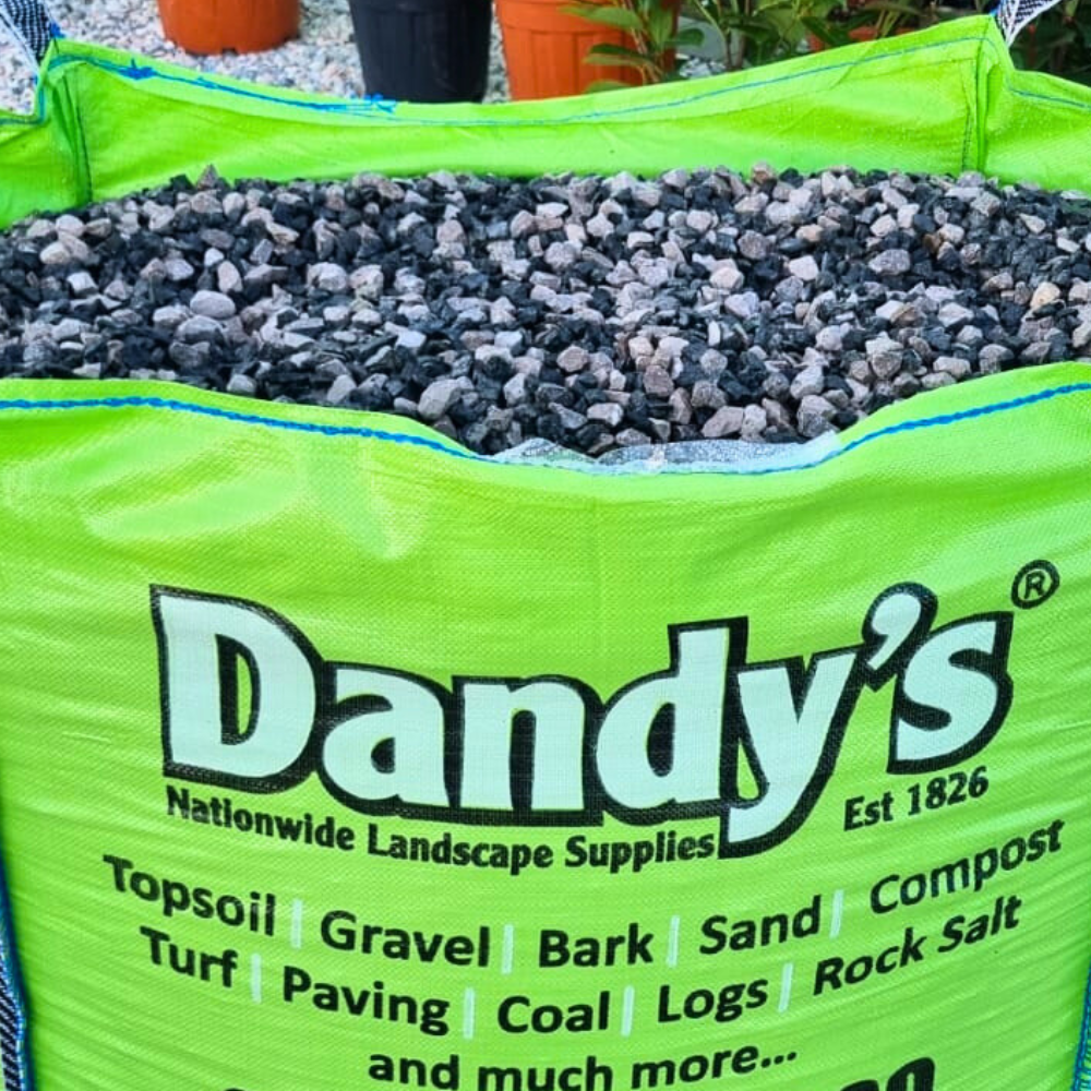 Black & White Limestone Gravel | 20mm Decorative Gravel Chippings