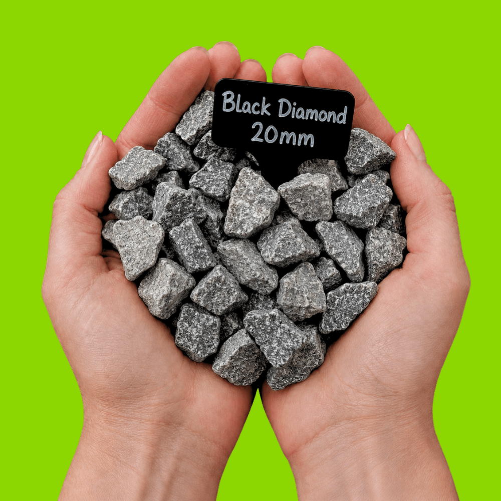 Black Diamond Gravel | 20mm Black Basalt Chippings