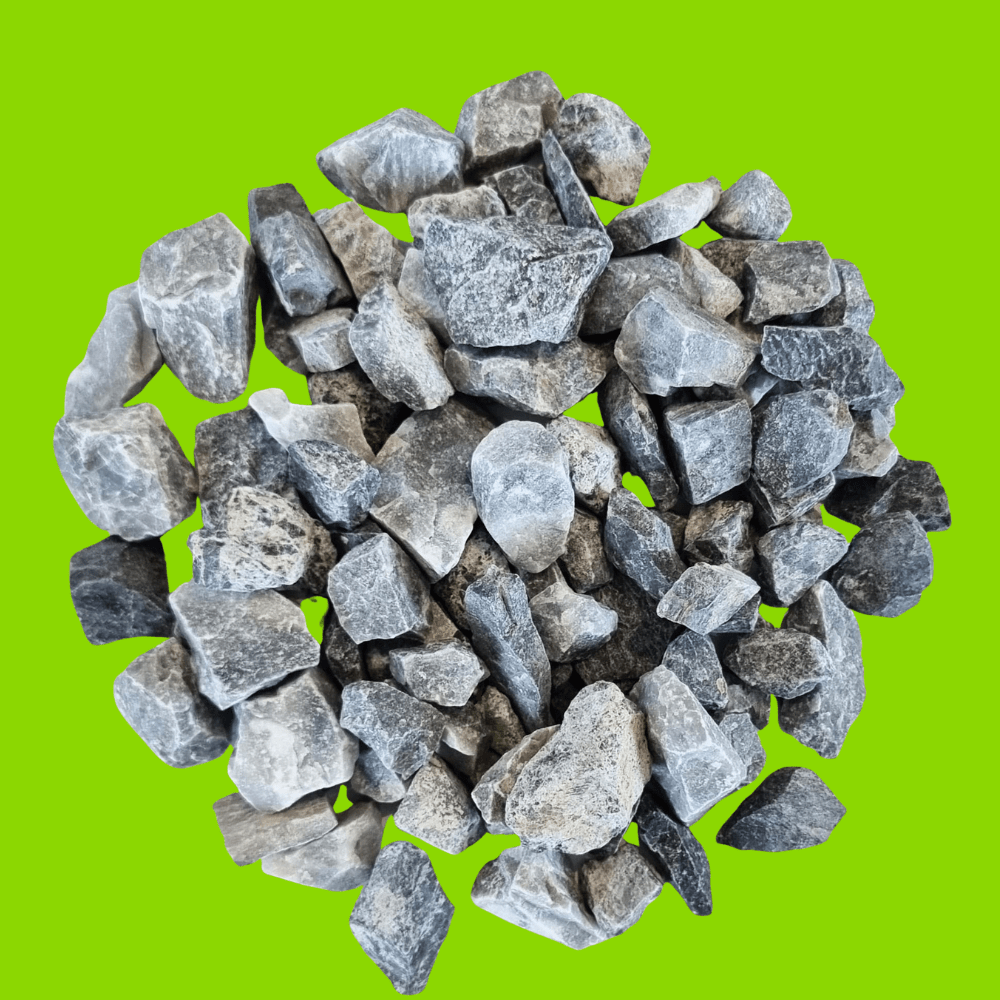 Black Ice Gravel | 20mm Black, Grey & White Marble Chippings