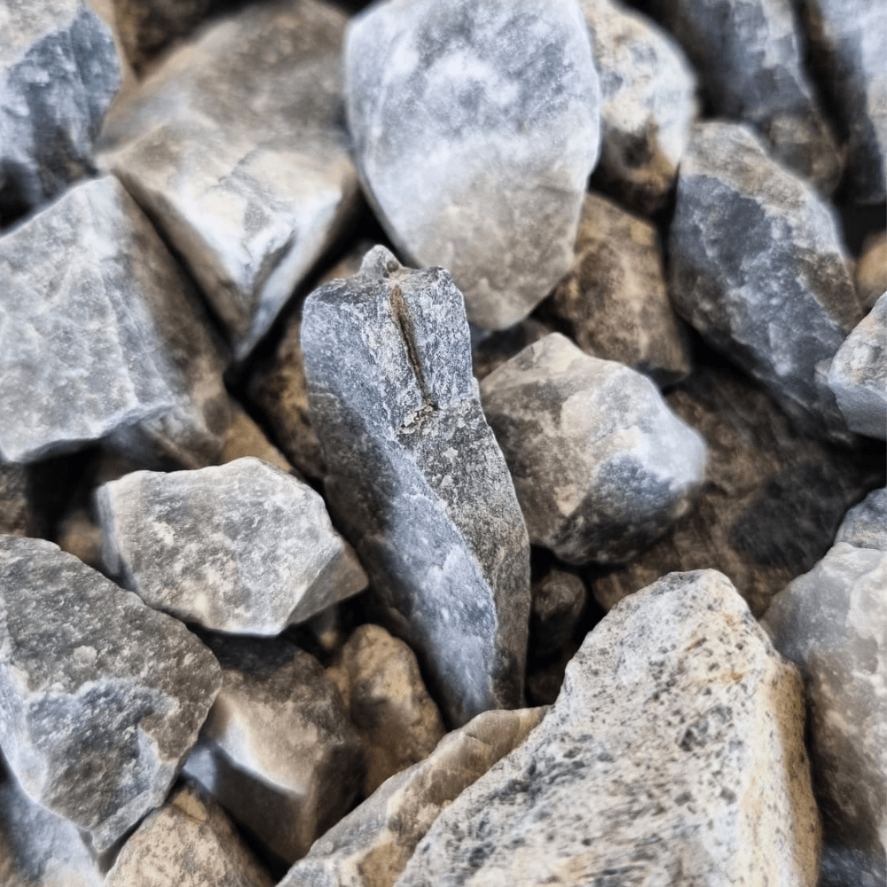 Black Ice Gravel | 20mm Black, Grey & White Marble Chippings
