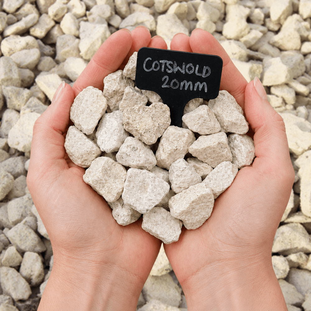Cotswold Buff Gravel | 10–20mm Creamy Beige Decorative Chippings