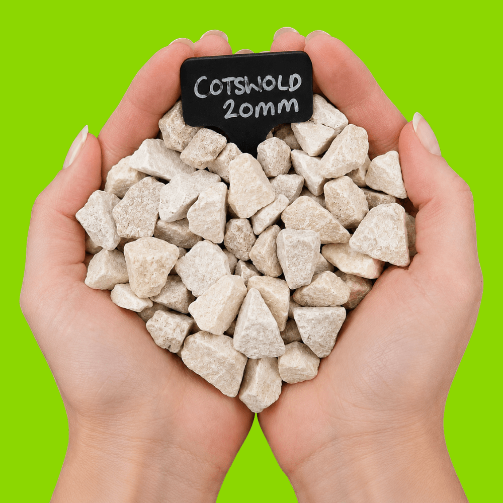 Cotswold Buff Gravel | 10–20mm Creamy Beige Decorative Chippings