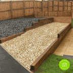 Gold & White Gravel | 20mm Blended Decorative Chippings