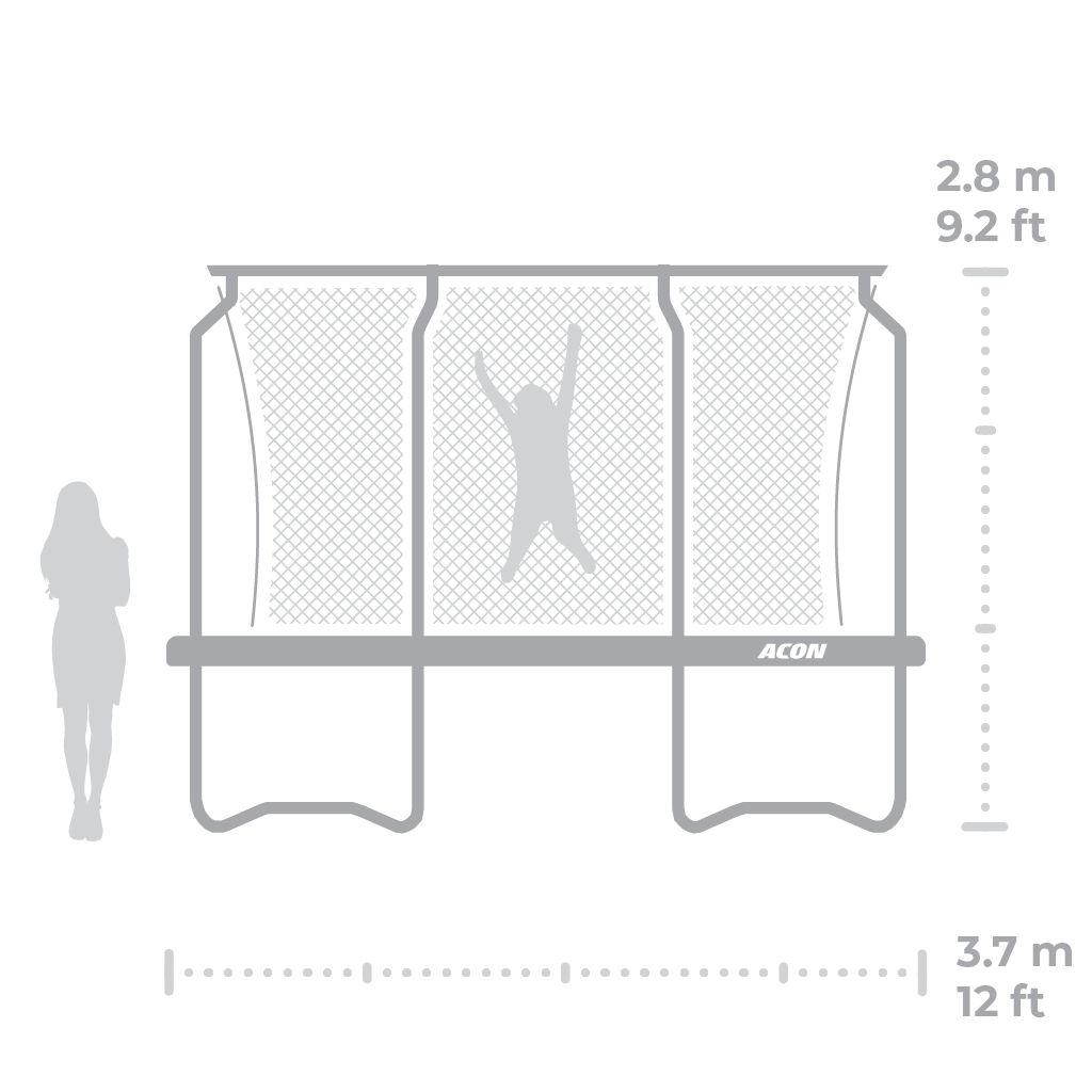 ACON Air 12ft Round Trampoline | Family-Friendly Bounce