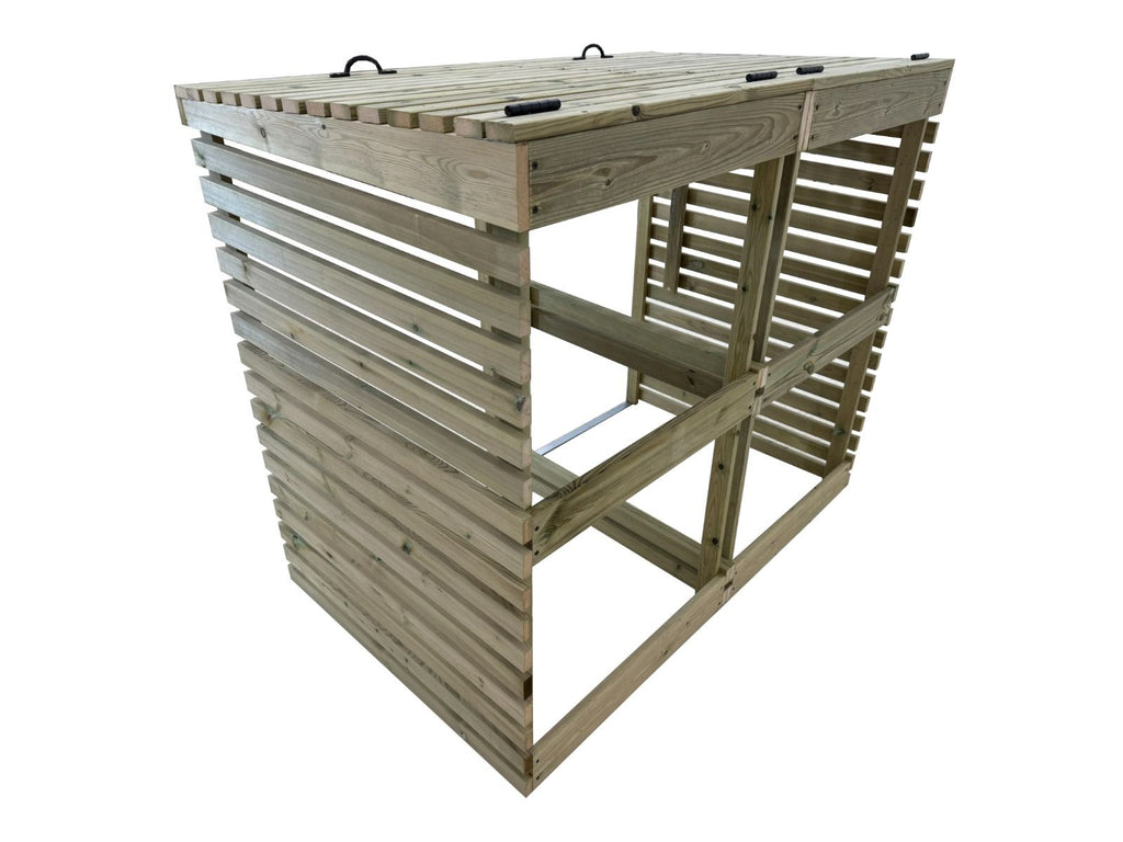 BinHaven Slatted Wheelie Bin Storage Unit | Ventilated Bin Store | 1&ndash;4 Bins