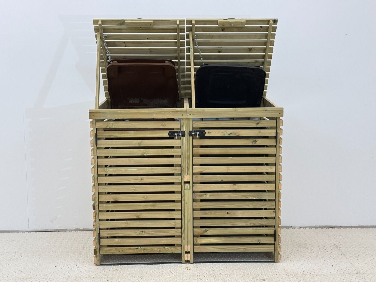 BinHaven Slatted Wheelie Bin Storage Unit | Ventilated Bin Store | 1&ndash;4 Bins