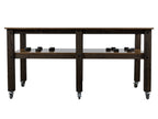 "Grill Table Fits All" BBQ Kitchen Space for Dual Kamado Ceramic Smokers