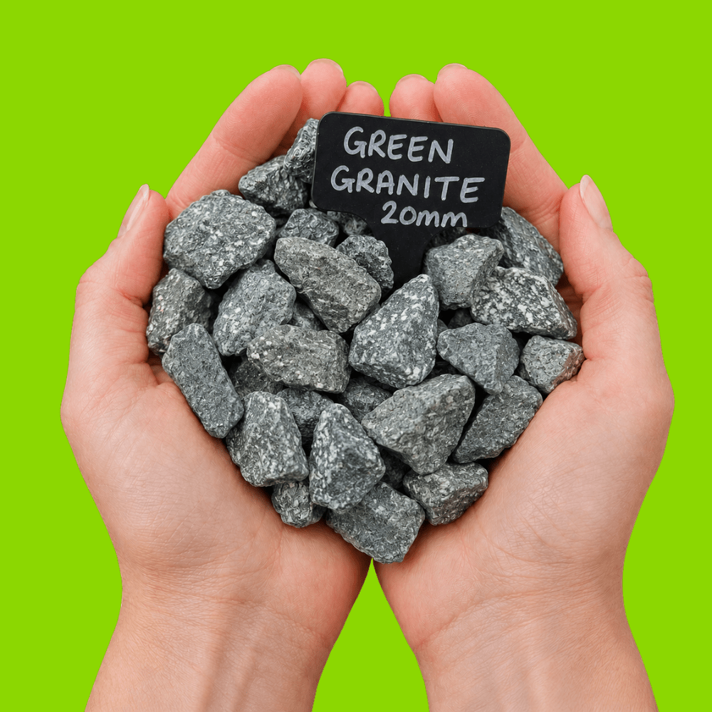 Green Granite Gravel | 20mm Decorative Granite Chippings