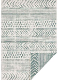 Reversible Geometric Indoor Outdoor Rug in green, runner and rectangular