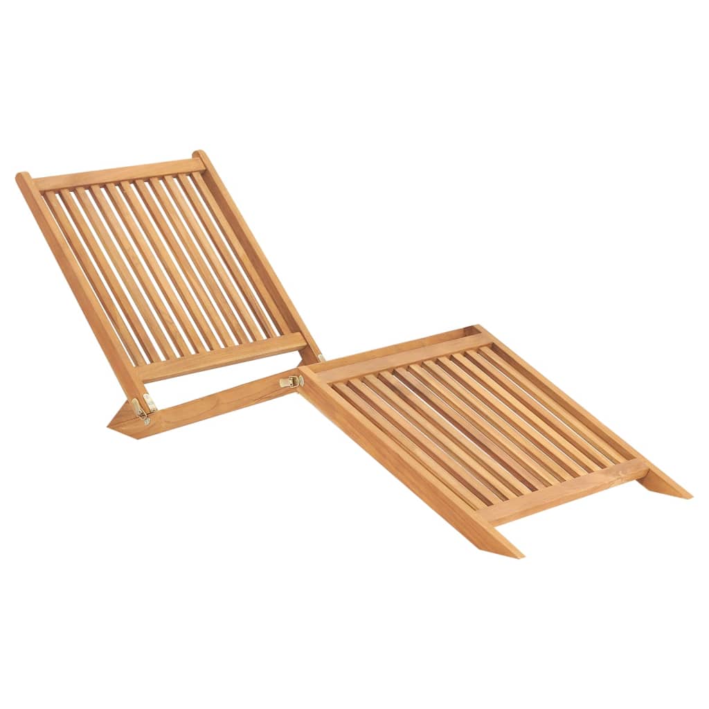 Aura Alcove Vind Teak Wood Folding Sun Lounger 160cm