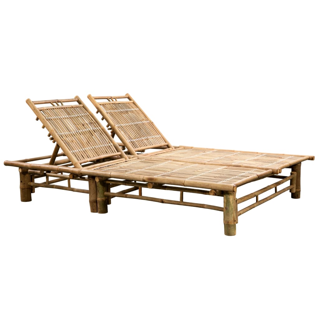 Aura Alcove Tynka 2 Person Bamboo Sun Lounger 200cm