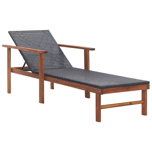Aura Alcove Jolda Poly Rattan Adjustable Sun Lounger 200cm