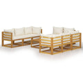 Aura Alcove Brenta Acacia Wood Garden Lounge Set with 68cm coffee table