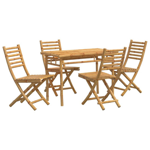 Aura Alcove Eylund Bamboo Garden Dining Set 110cm