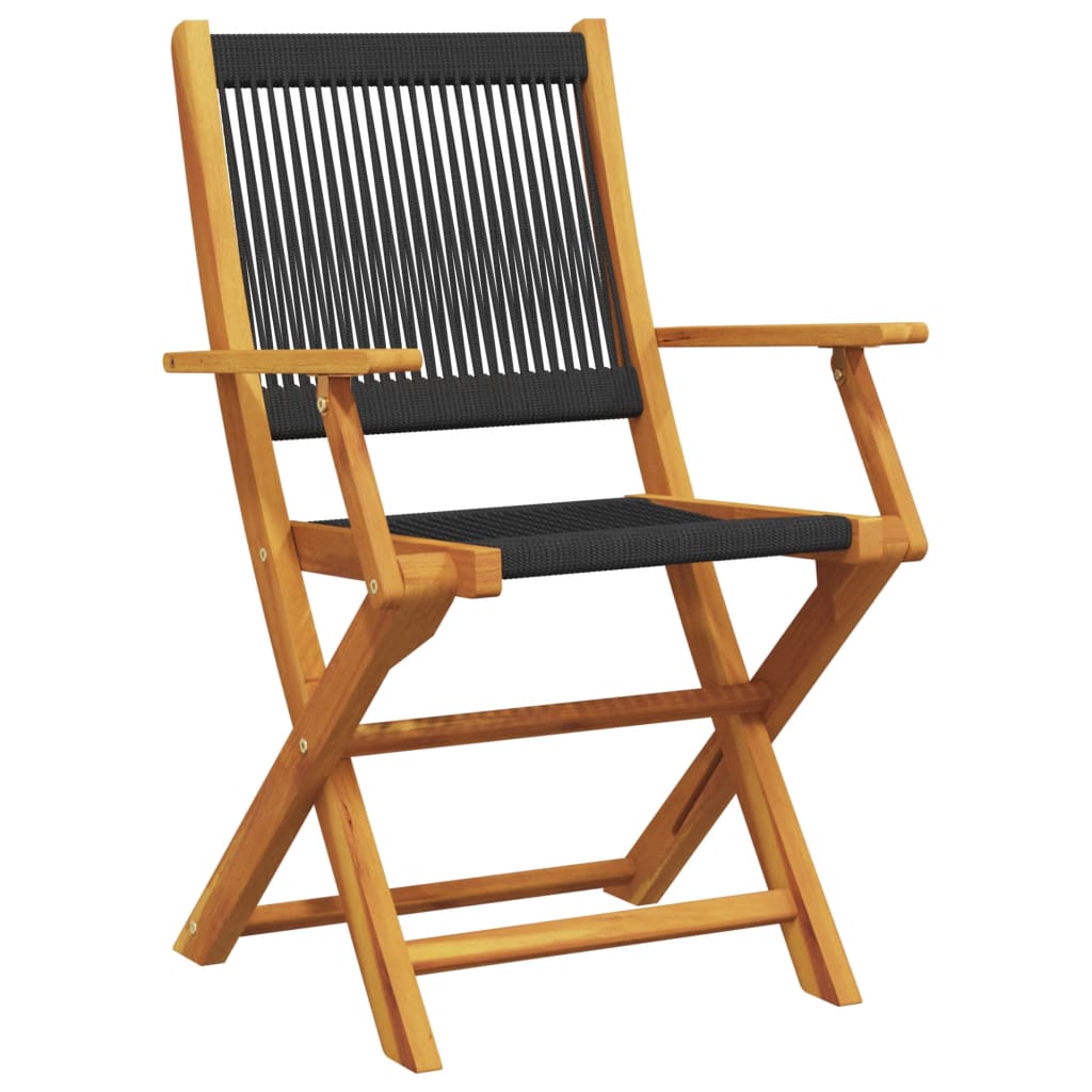 Aura Alcove Frenti Acacia Wood Folding Garden Bistro Set | 60cm | 2 Seater