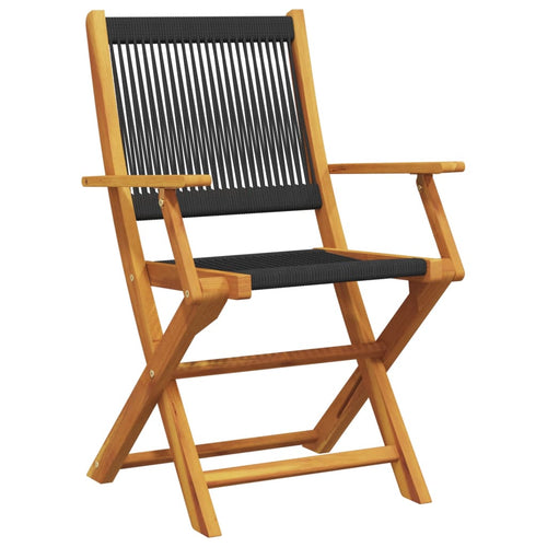 Aura Alcove Frenti Acacia Wood Folding Garden Bistro Set | 60cm | 2 Seater
