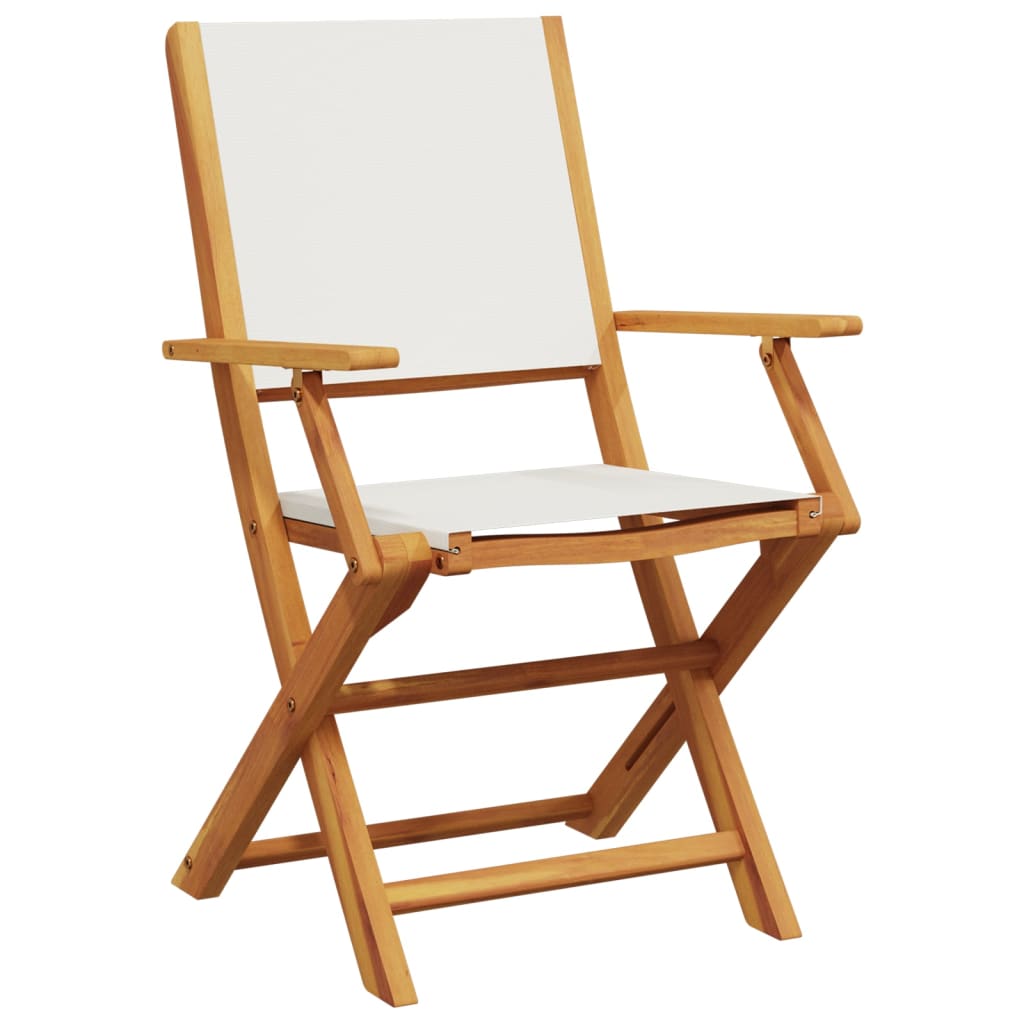 Aura Alcove Truva Acacia Wood Folding Garden Bistro Set | 60cm | 2 Seater