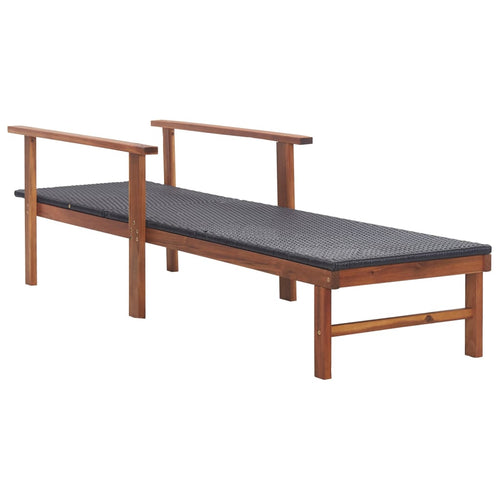 Aura Alcove Jolda Poly Rattan Sun Lounger | 200cm | Adjustable