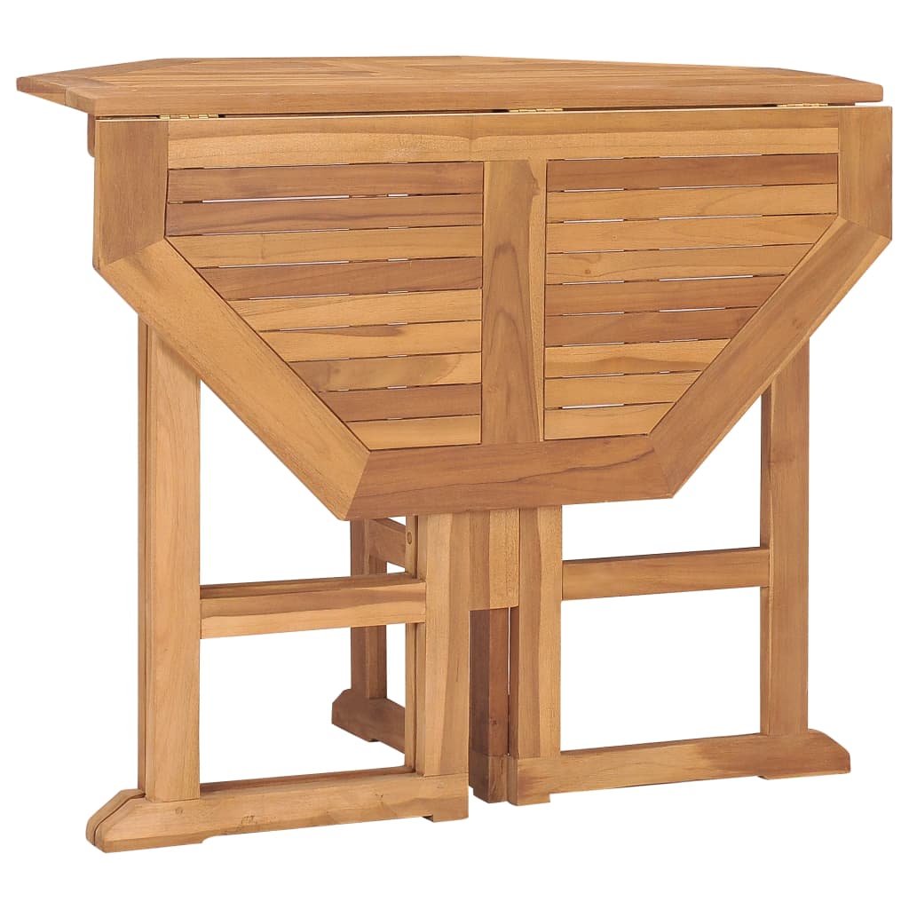 Aura Alcove Rolva 4 Seater Teak Wood Folding Garden Dining Set | 90cm
