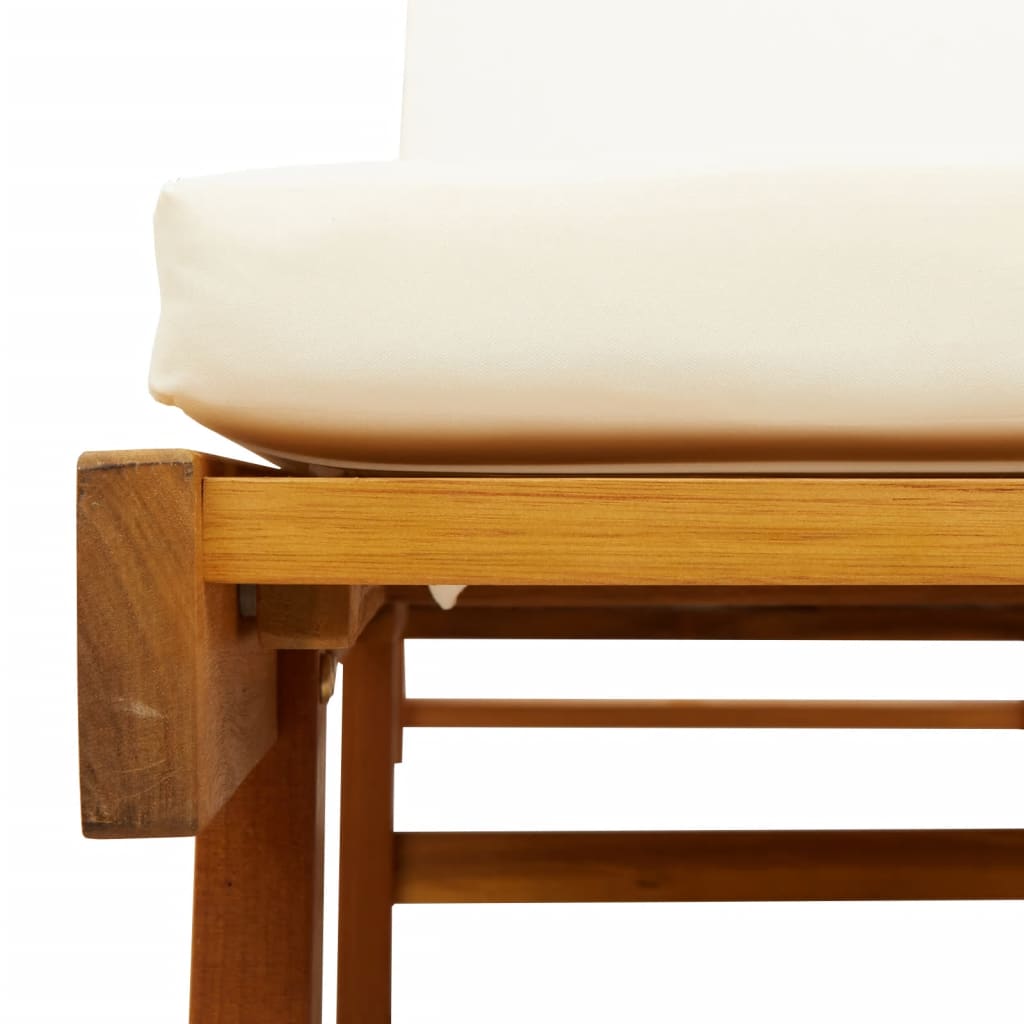 Aura Alcove Blora Acacia Wood Sun Lounger Set | Set of 2 | 200cm | With Cushions