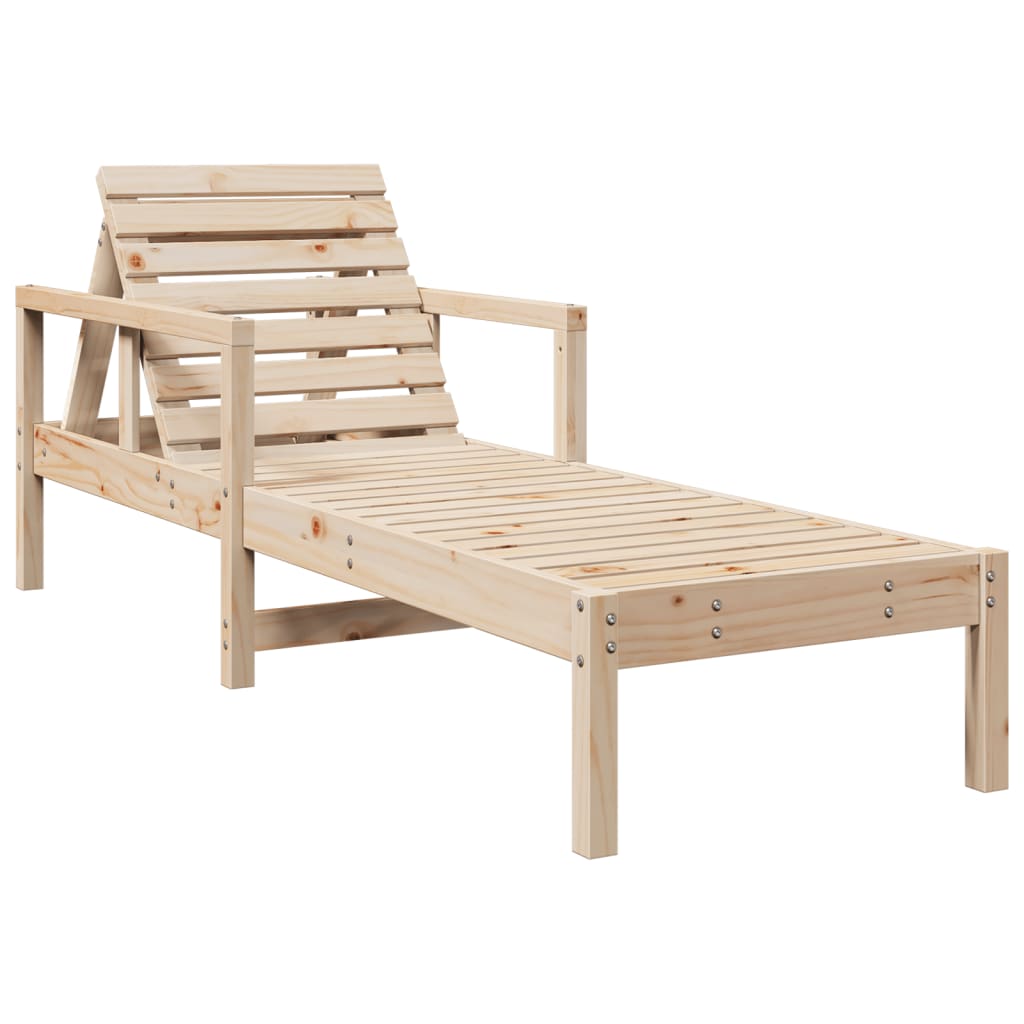 Aura Alcove Baren Pinewood Foldable Sun Lounger 200cm