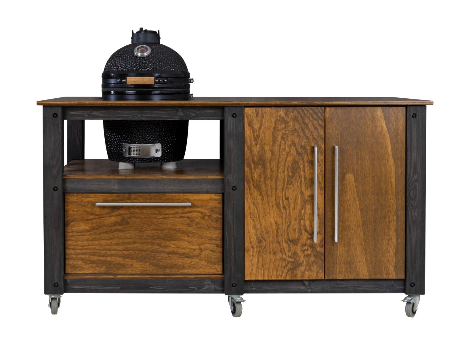 "Chef's Mate" BBQ Grill Table, Kitchen space for all ceramic kamado cookers