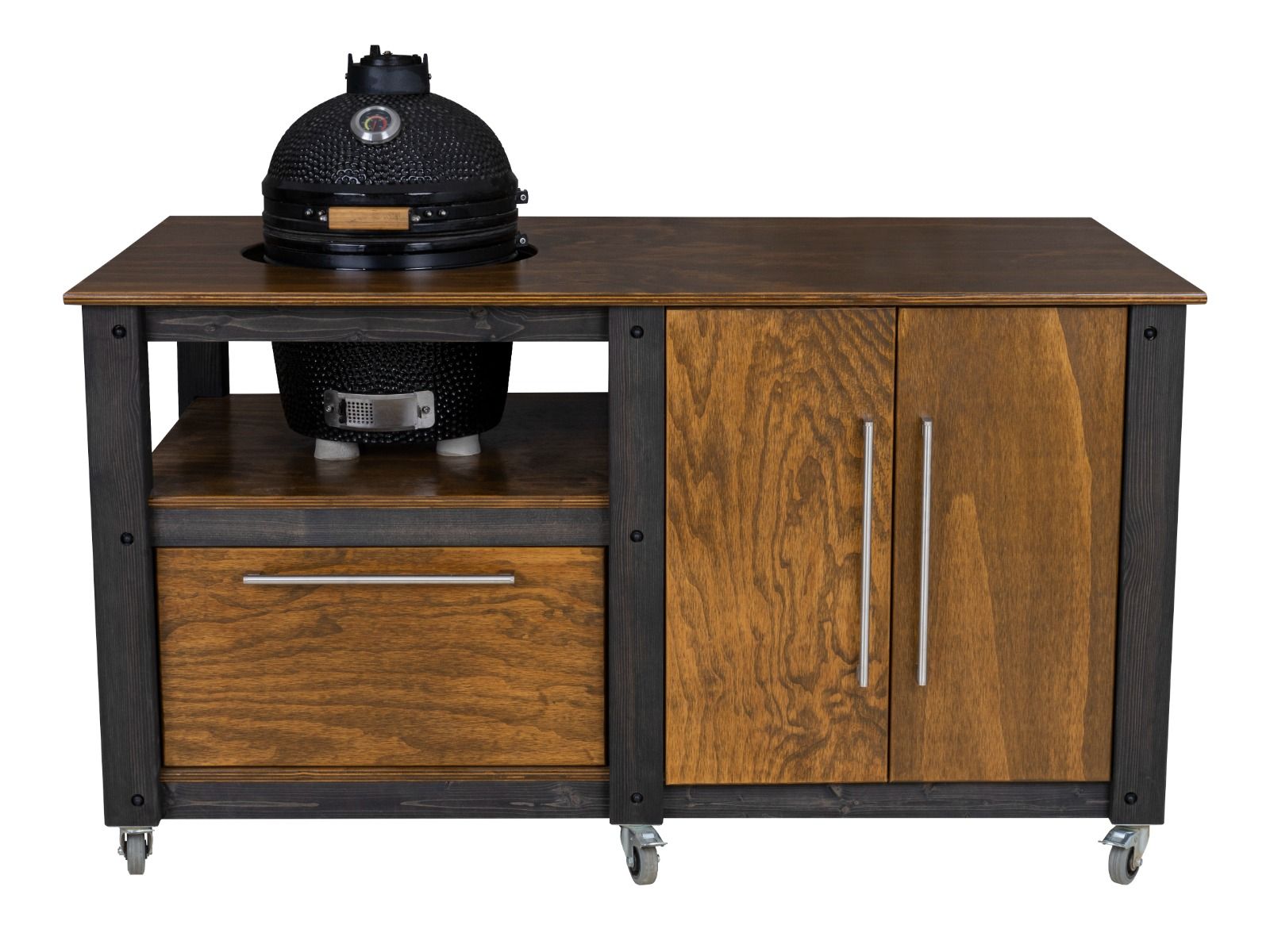 "Chef's Mate" BBQ Grill Table, Kitchen space for all ceramic kamado cookers