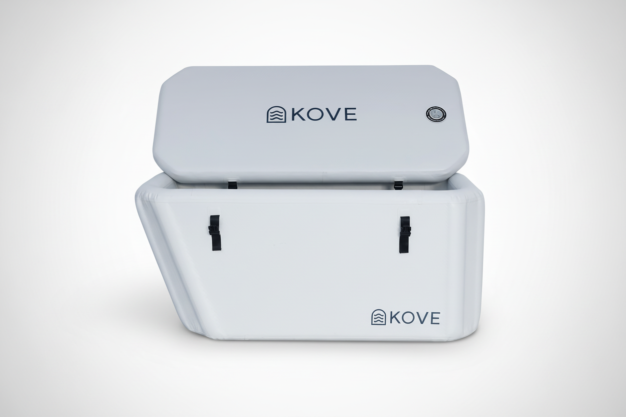 KOVE Elite Ice Bath – Premium Ergonomic Reclined Cold Plunge - Full Body Immersion - 450L (Chiller Compatible)