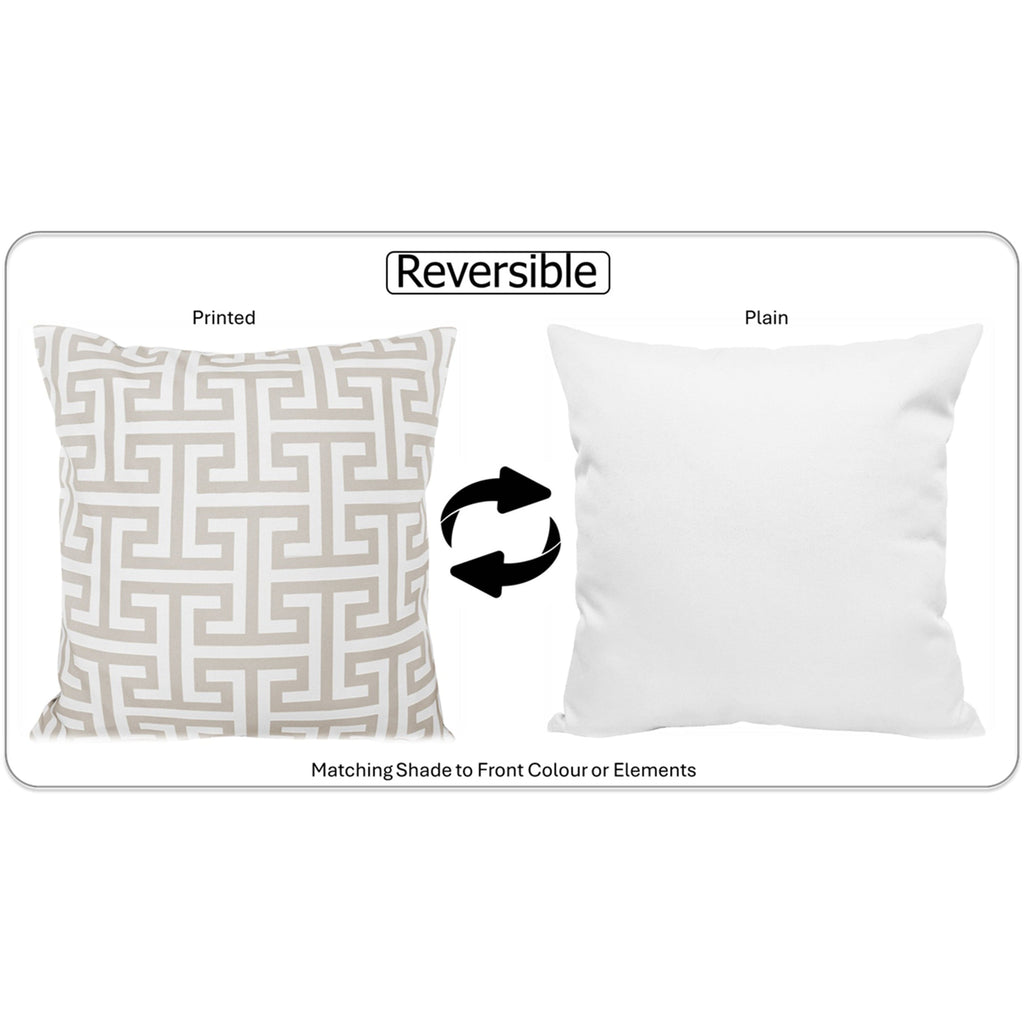 Milano Waterproof Cushion Covers 43x43cm | Reversible Indoor & Outdoor | Olivia Rocco