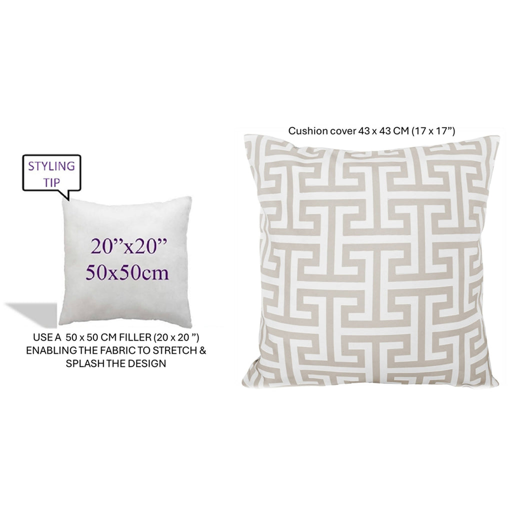 Milano Waterproof Cushion Covers 43x43cm | Reversible Indoor & Outdoor | Olivia Rocco