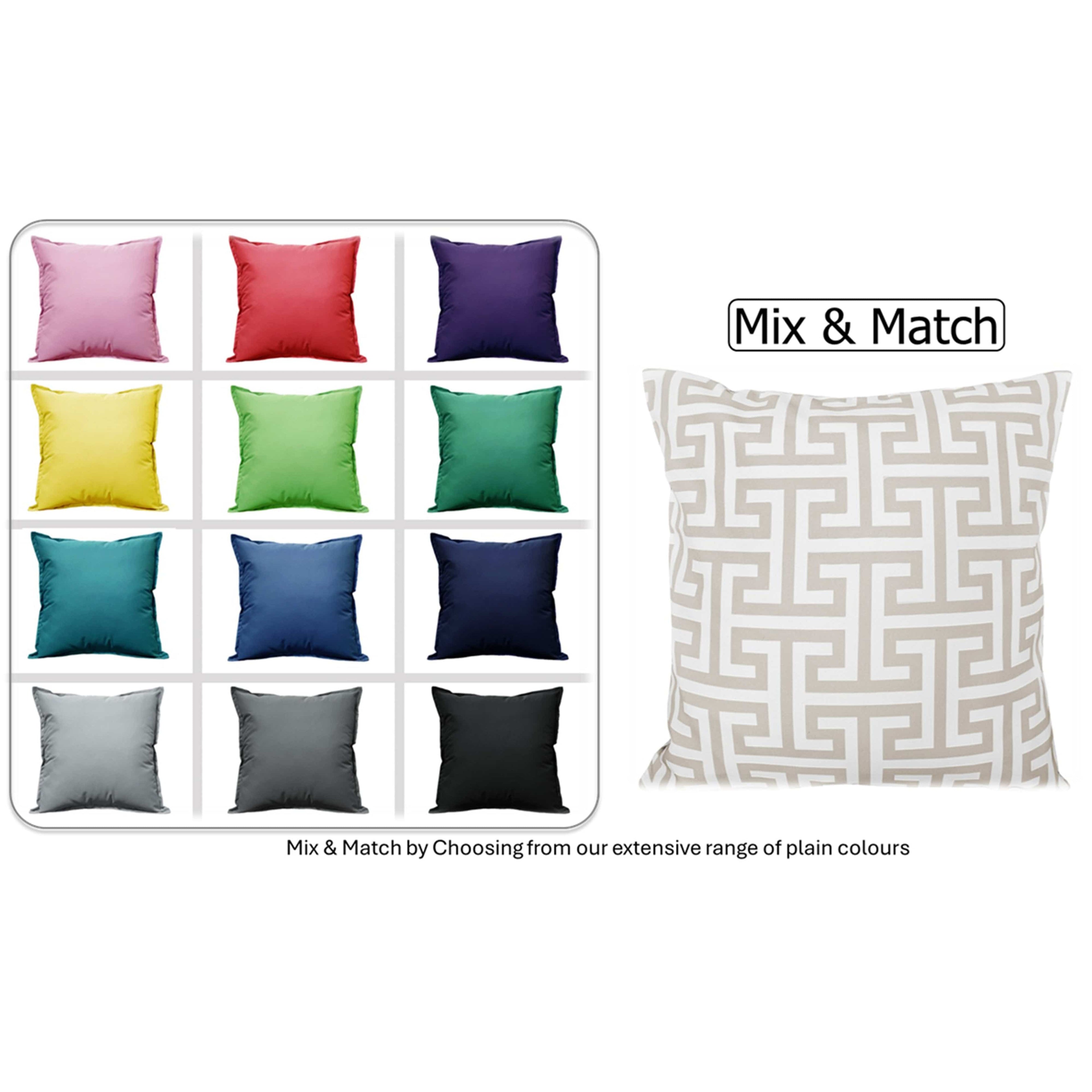 Milano Waterproof Cushion Covers 43x43cm | Reversible Indoor & Outdoor | Olivia Rocco