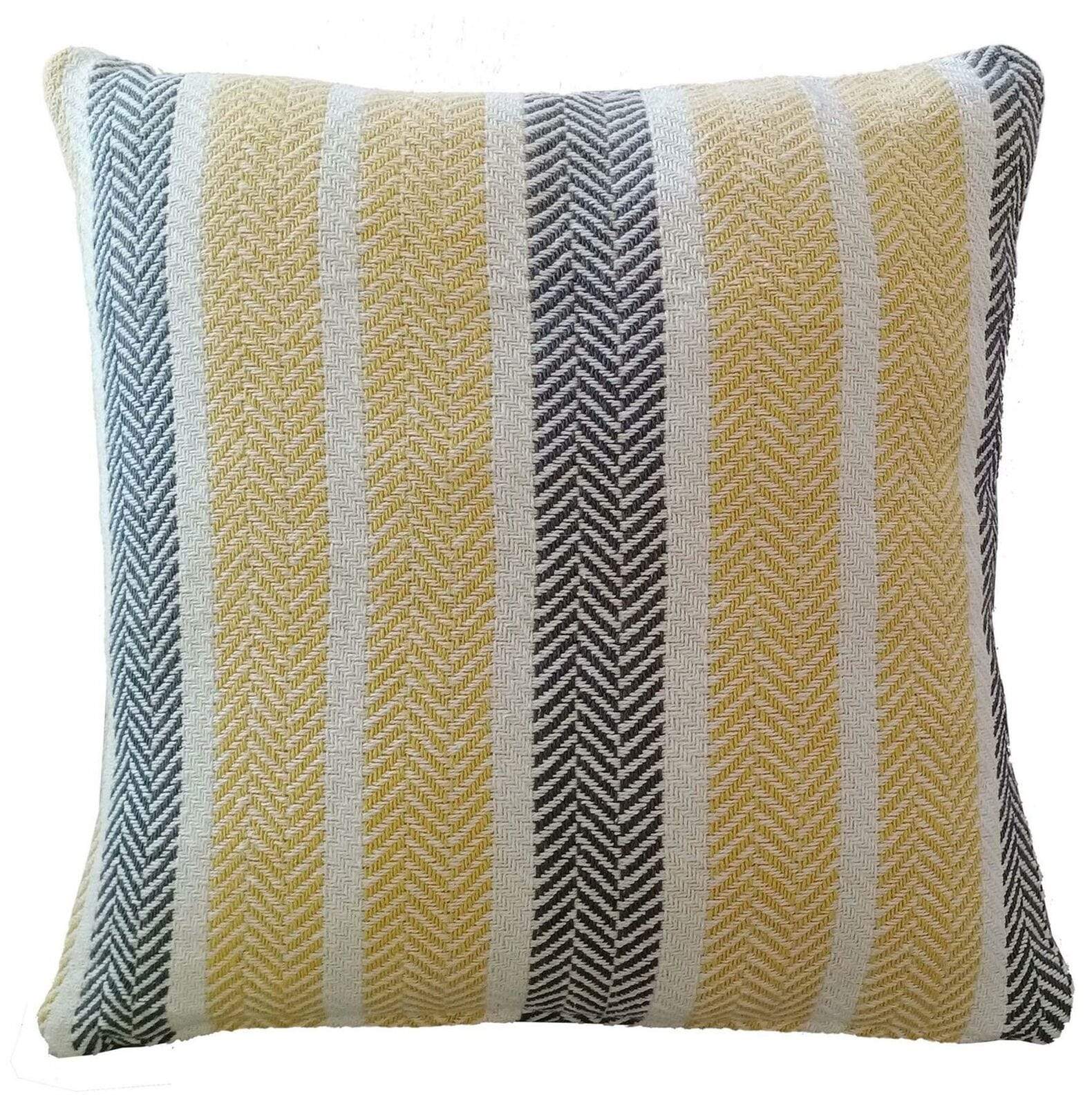 Zara Striped Cotton Cushion Covers | 100% Indian Cotton with Zip | Olivia Rocco