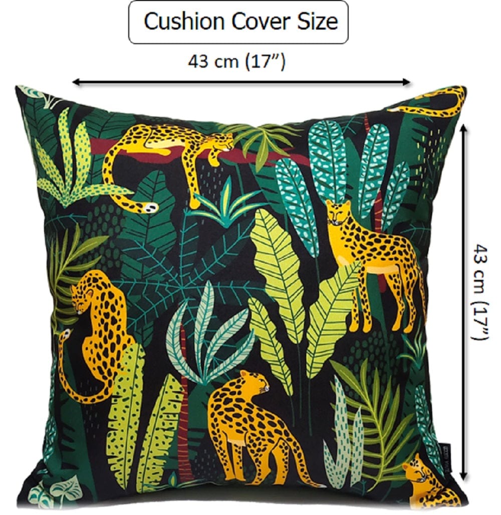Safari Waterproof Cushion Covers 43x43cm | Reversible Indoor & Outdoor | Olivia Rocco