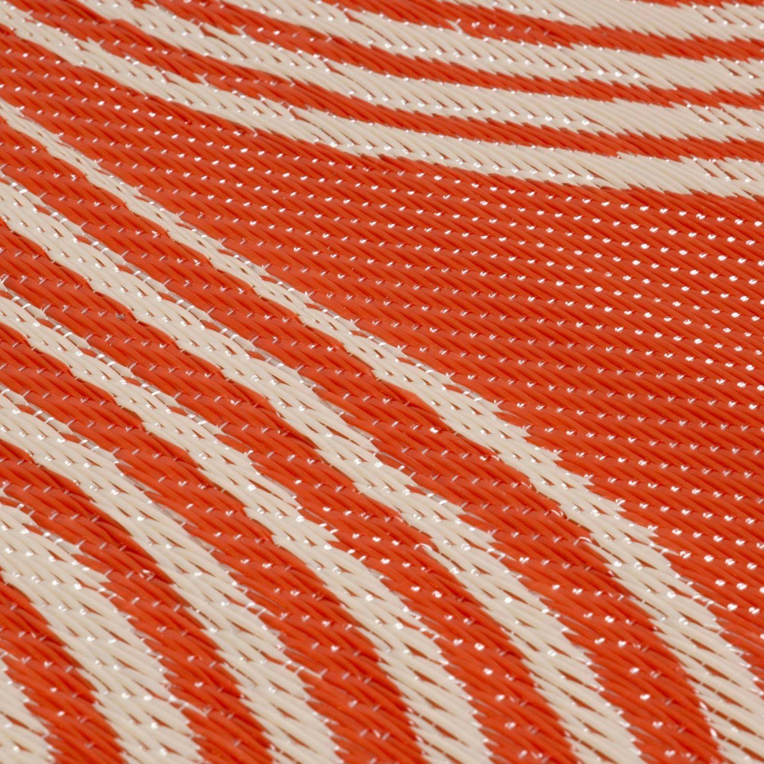 Urban Outdoor Rug | Terra & Beige Geometric Reversible Flatweave | Lightweight