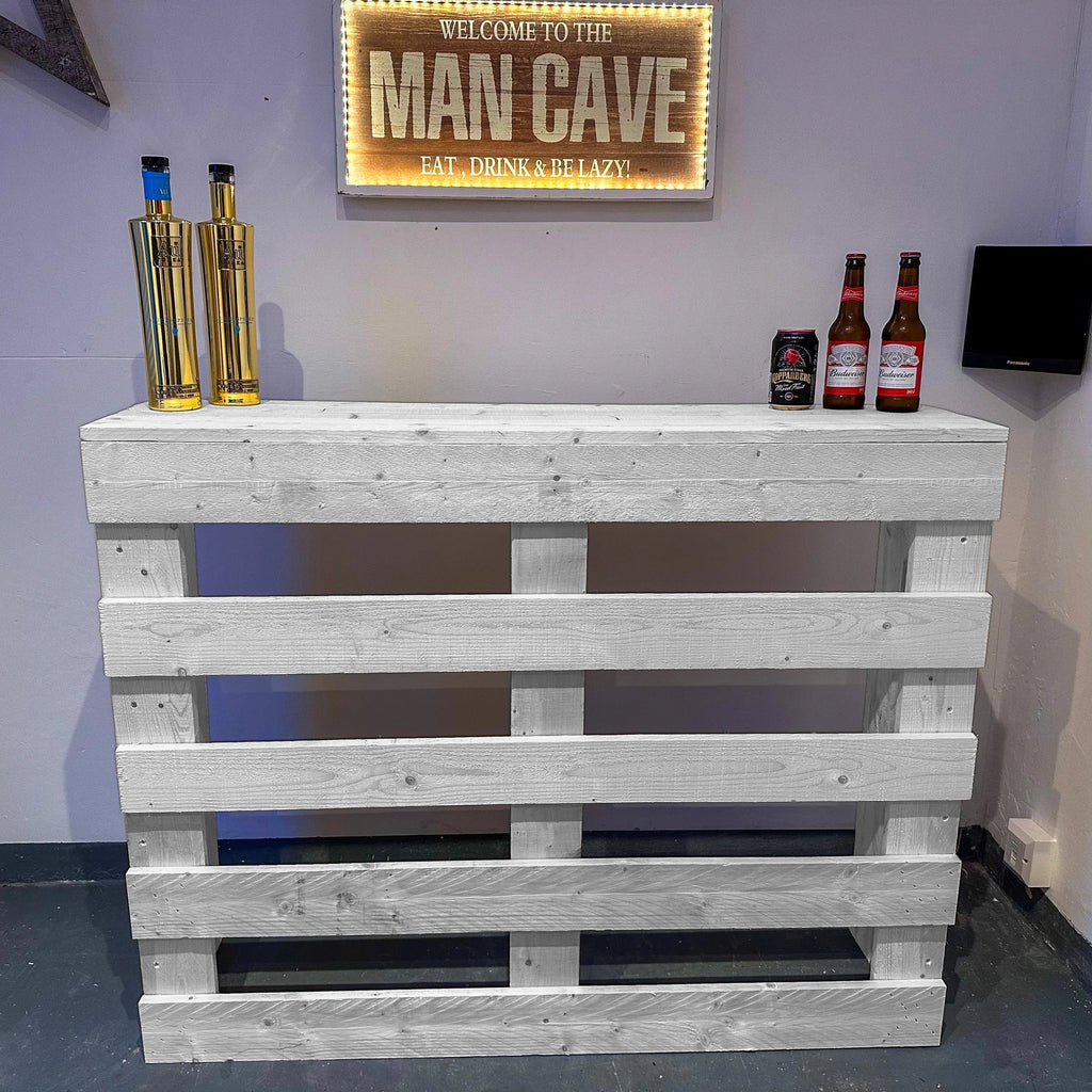 Rustic Wooden Pallet Style Bar | Handcrafted Garden Bar