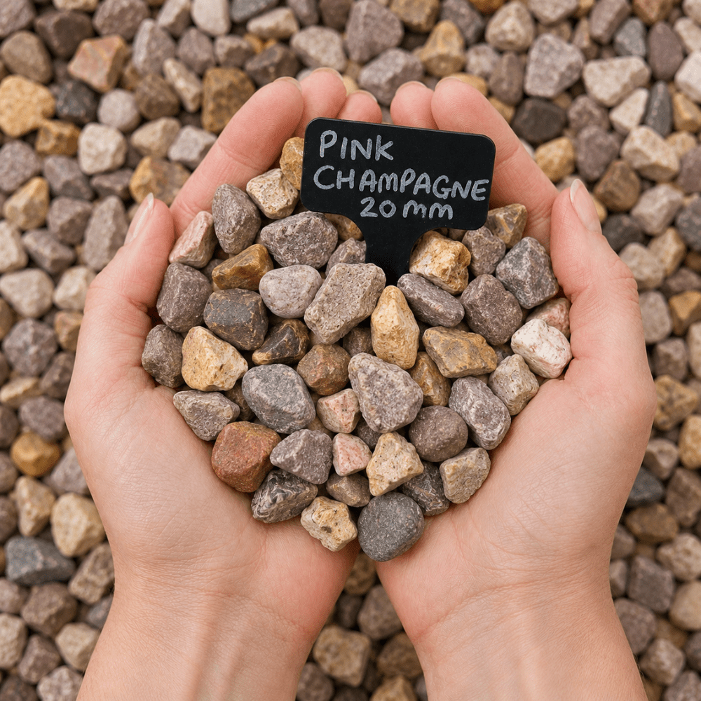 Pink Champagne Gravel | 20mm Designer Decorative Gravel