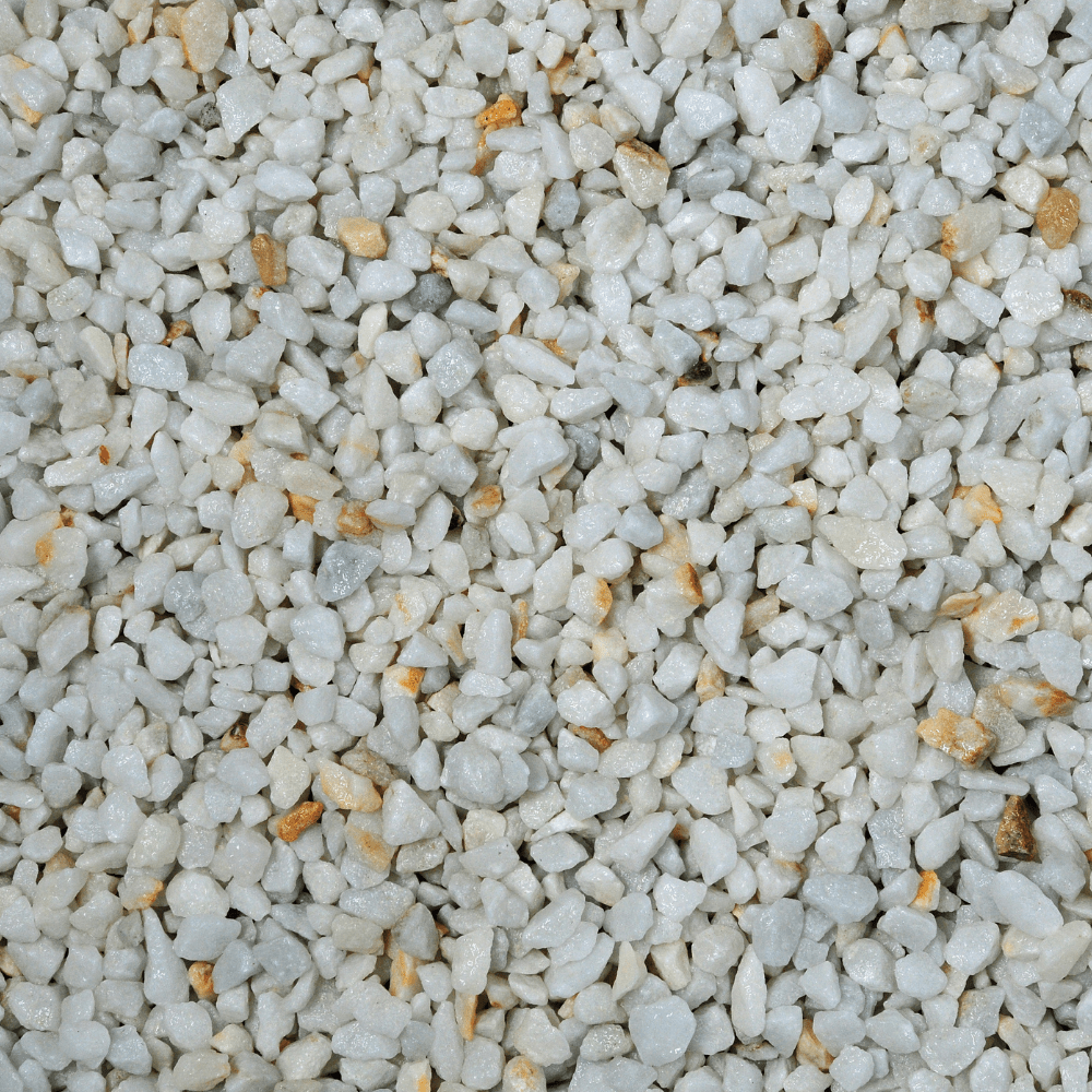 Polar White Marble Chippings | 10mm or 18mm White Gravel