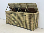 BinHaven Slatted Wheelie Bin Store | 1–4 Bin Ventilated Timber Bin Storage