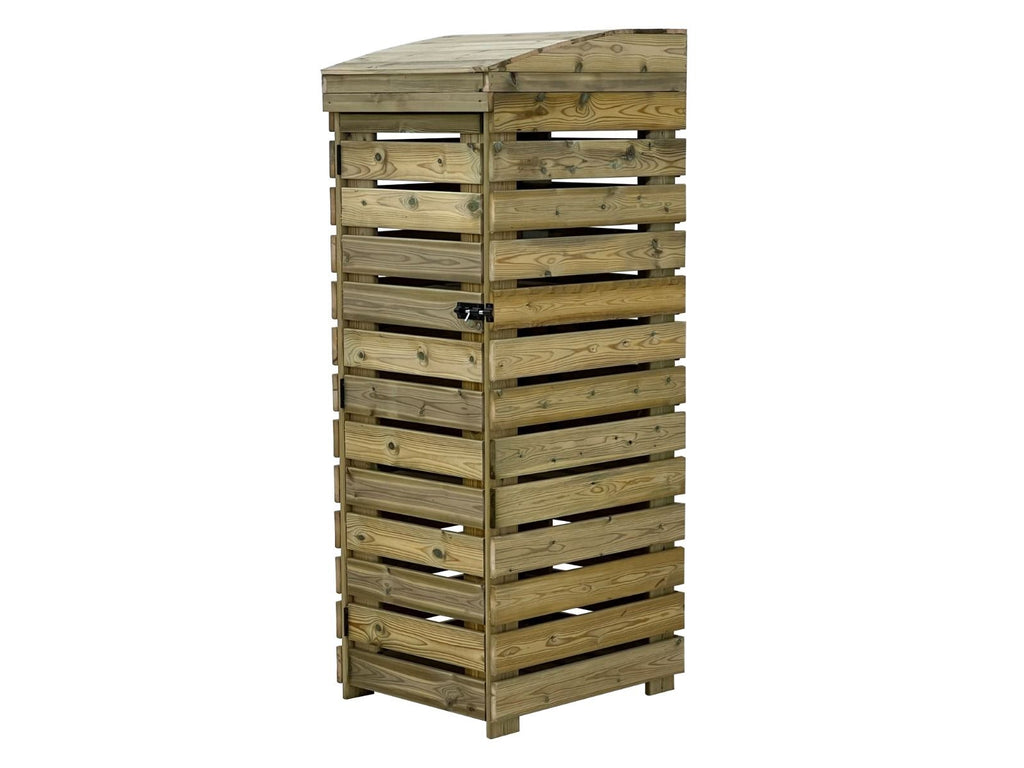 BinBreeze 3-Bay Recycling Storage Organiser | Wooden Recycling Box Store