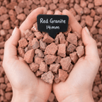 Red Granite Chippings | 14mm Terracotta Decorative Gravel