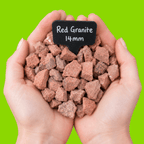 Red Granite Chippings | 14mm Terracotta Decorative Gravel