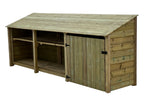 Wooden Garden Tool Storage with Shelf W-335cm, H-126cm or 180cm, D-88cm