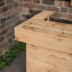 Rustic Wooden Bar & Bar Stools Set - Includes LED's