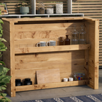 Rustic Wooden Garden Bar