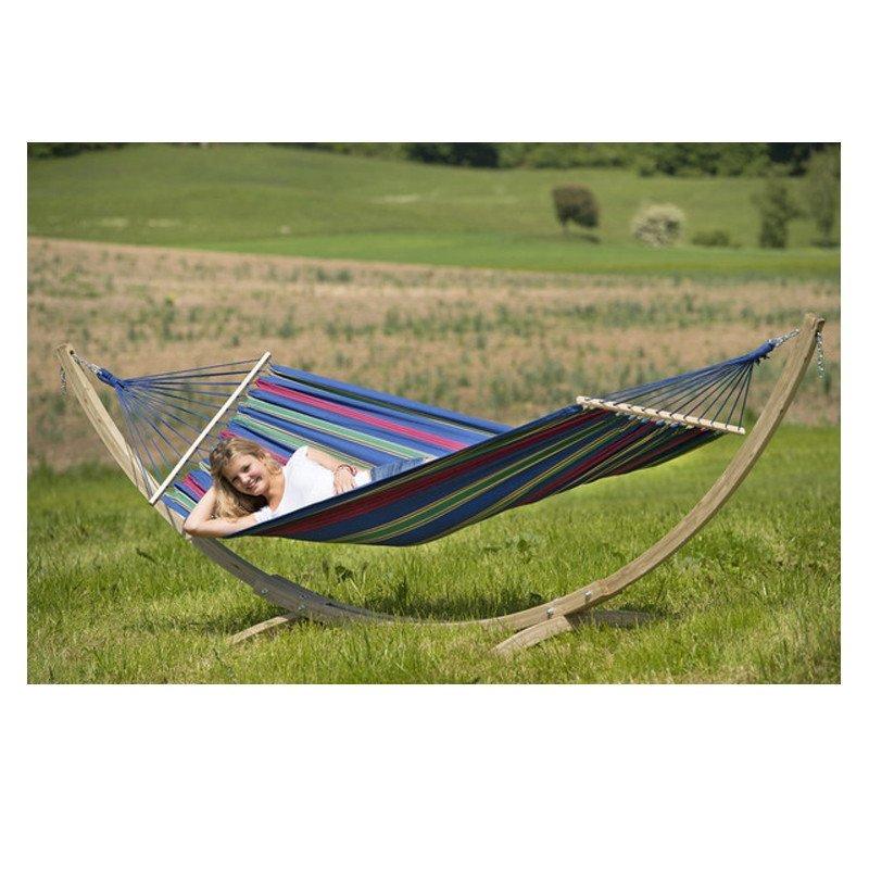 Amazonas Star Juniper Hammock Set with Kronos Stand | Weatherproof EllTex | 180kg