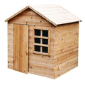 Evermeadow wooden playhouse for young children with optional mud kitchen