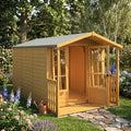 Badminton & Verandah Summerhouse | 7x12 Shiplap Timber Summerhouse with Verandah